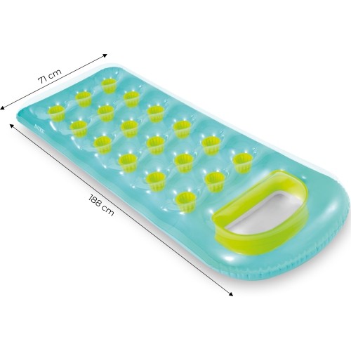 Dmuchany materac do pływania 188 x 71 cm zielony - 58895 INTEX