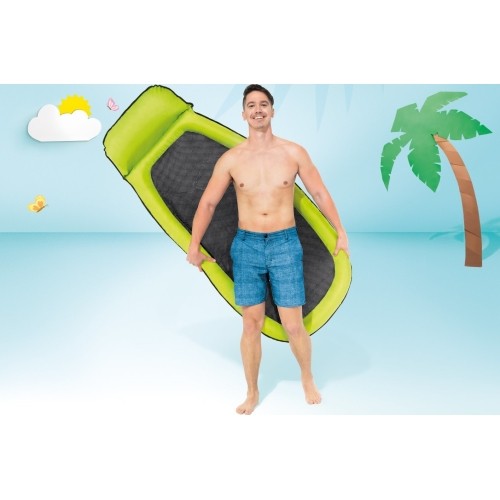 Materac plażowy z siateczką do pływania chłodzący zielony 58836 INTEX