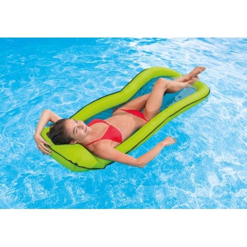 Materac plażowy z siateczką do pływania chłodzący zielony 58836 INTEX