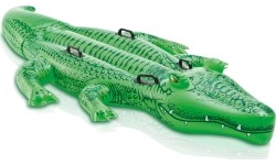 Dmuchany krokodyl materac do pływania z uchwytami 203x114 cm INTEX 58562