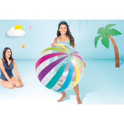 Dmuchana piłka plażowa duża Jumbo 107cm INTEX 59065
