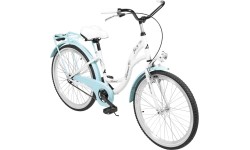 Dviratis AZIMUT Julie 24" 2023 biało-turkusowy