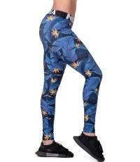 Legginsy damskie Nebbia Mid Waist Ocean Power 566 - Ocean Blue