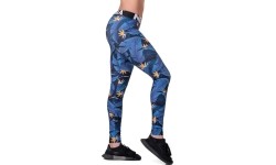 Legginsy damskie Nebbia Mid Waist Ocean Power 566 - Ocean Blue