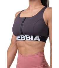 Damski stanik Top Nebbia Spart Zip 578 - Marron