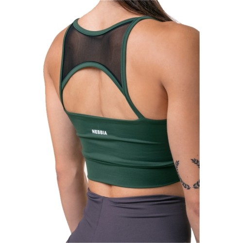 Damski top do biustonosza Nebbia Classic Hero 579 - Dark green