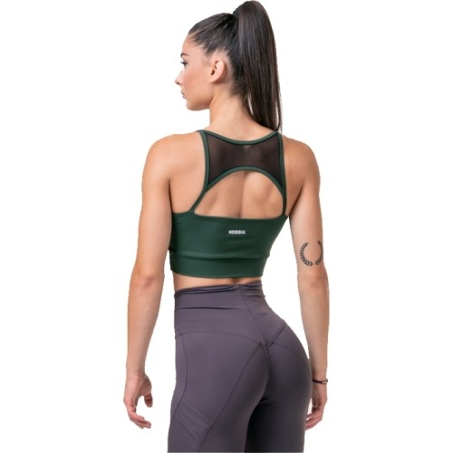 Damski top do biustonosza Nebbia Classic Hero 579 - Dark green
