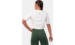 Nebbia Minimalist Logo 600 krótka koszulka dla kobiet - Cream