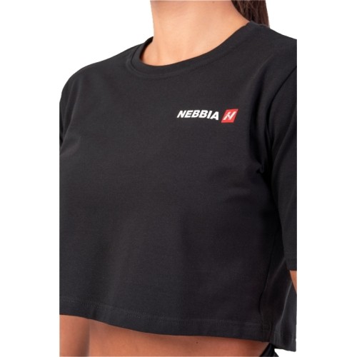 Nebbia Minimalist Logo 600 krótka koszulka dla kobiet - Cream