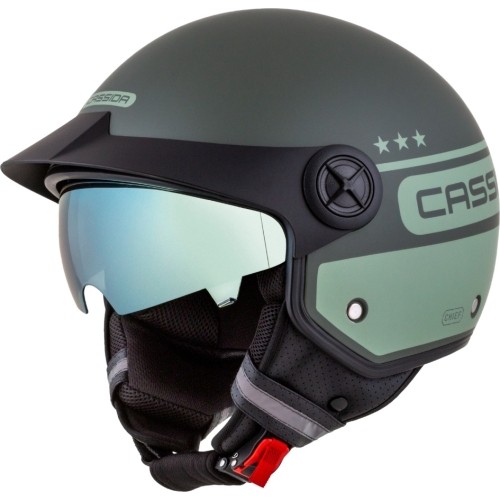 Kask motocyklowy Cassida Handy Plus Chief Matte Green/Dark Green