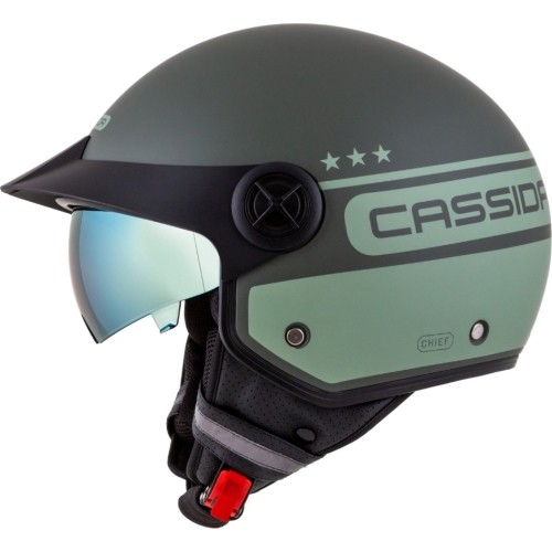 Kask motocyklowy Cassida Handy Plus Chief Matte Green/Dark Green