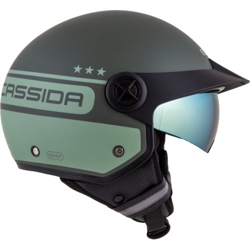 Kask motocyklowy Cassida Handy Plus Chief Matte Green/Dark Green