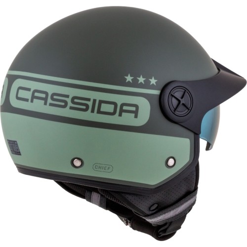 Kask motocyklowy Cassida Handy Plus Chief Matte Green/Dark Green