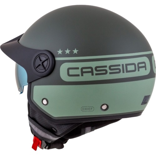 Kask motocyklowy Cassida Handy Plus Chief Matte Green/Dark Green