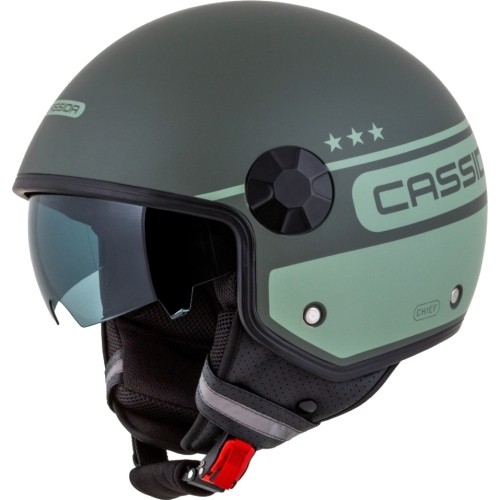 Kask motocyklowy Cassida Handy Plus Chief Matte Green/Dark Green