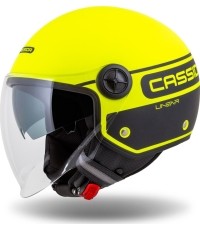 Kask motocyklowy Cassida Handy Plus Linear Pearl Fluo Yellow/Matte Black