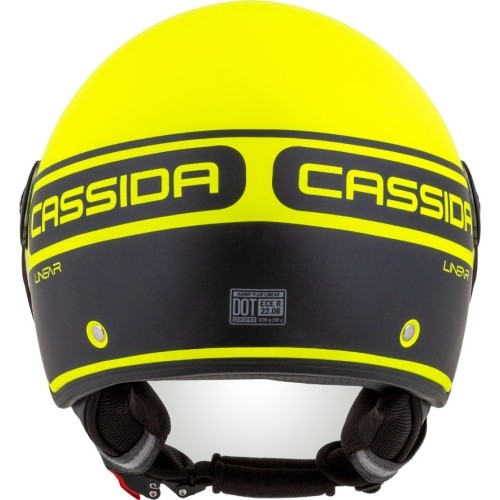 Kask motocyklowy Cassida Handy Plus Linear Pearl Fluo Yellow/Matte Black