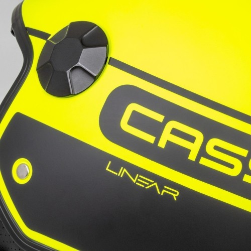 Kask motocyklowy Cassida Handy Plus Linear Pearl Fluo Yellow/Matte Black