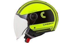Kask motocyklowy Cassida Handy Metropolis Safety Fluo Yellow/Black/Reflective Gray