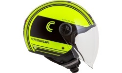 Kask motocyklowy Cassida Handy Metropolis Safety Fluo Yellow/Black/Reflective Gray