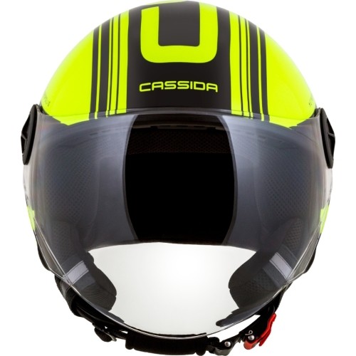 Kask motocyklowy Cassida Handy Metropolis Safety Fluo Yellow/Black/Reflective Gray
