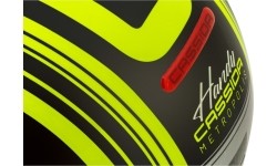 Kask motocyklowy Cassida Handy Metropolis Safety Fluo Yellow/Black/Reflective Gray