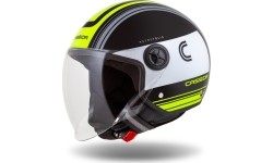 Kask motocyklowy Cassida Handy Metropolis Black/White/Fluo Yellow/Gray