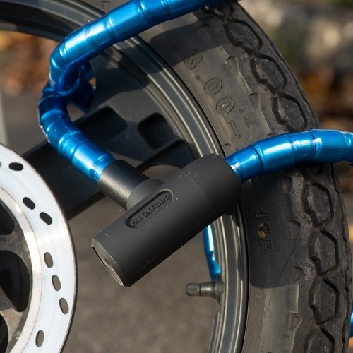 Blokada motocyklowa Oxford Barrier 1,4 m niebieska