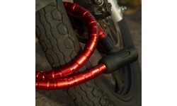 Blokada motocyklowa Oxford Barrier 1,4 m czerwona