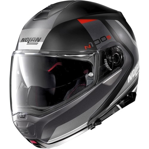Kask motocyklowy Nolan N100-5 Hilltop N-Com P/J - Flat Black