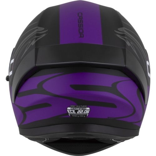 Kask motocyklowy Cassida Orbit Multivers Matte Black/Purple/Gray/White