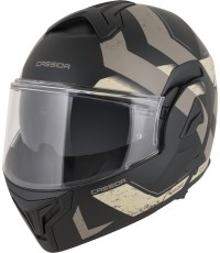 Kask motocyklowy z podnoszoną szybką Cassida MultiFlip Korp P/J - černá matná/písková/khaki