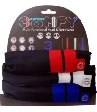 Uniwersalna bandamka Komin Getr na szyję i twarz Oxford Comfy 3-szt. - Double Stripe