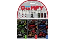 Uniwersalna bandamka Komin Getr na szyję i twarz Oxford Comfy 3-szt. - Grafitti Multi