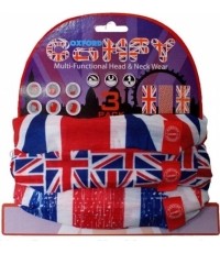 Uniwersalna bandamka Komin Getr na szyję i twarz Oxford Comfy 3-szt. - Union Jack