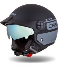 Motorcycle Helmet Cassida Handy Plus Chief Matte Gray/Black