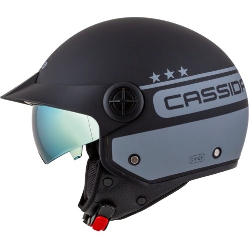 Motorcycle Helmet Cassida Handy Plus Chief Matte Gray/Black