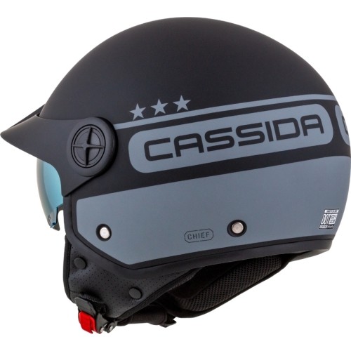 Motorcycle Helmet Cassida Handy Plus Chief Matte Gray/Black