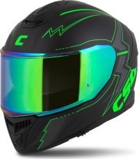 Motorcycle Helmet Cassida Integral GT 2.1 Flash Matte Black/Fluo Green/Dark Gray