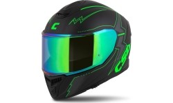 Motorcycle Helmet Cassida Integral GT 2.1 Flash Matte Black/Fluo Green/Dark Gray