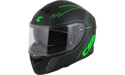 Motorcycle Helmet Cassida Integral GT 2.1 Flash Matte Black/Fluo Green/Dark Gray