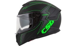 Motorcycle Helmet Cassida Integral GT 2.1 Flash Matte Black/Fluo Green/Dark Gray