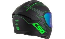 Motorcycle Helmet Cassida Integral GT 2.1 Flash Matte Black/Fluo Green/Dark Gray