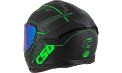 Motorcycle Helmet Cassida Integral GT 2.1 Flash Matte Black/Fluo Green/Dark Gray