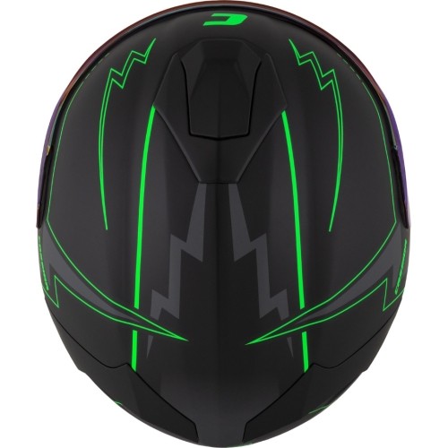 Motorcycle Helmet Cassida Integral GT 2.1 Flash Matte Black/Fluo Green/Dark Gray