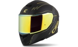 Motorcycle Helmet Cassida Integral GT 2.1 Flash Matte Black/Metallic Gold/Dark Gray