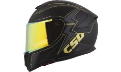 Motorcycle Helmet Cassida Integral GT 2.1 Flash Matte Black/Metallic Gold/Dark Gray