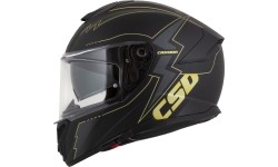 Motorcycle Helmet Cassida Integral GT 2.1 Flash Matte Black/Metallic Gold/Dark Gray