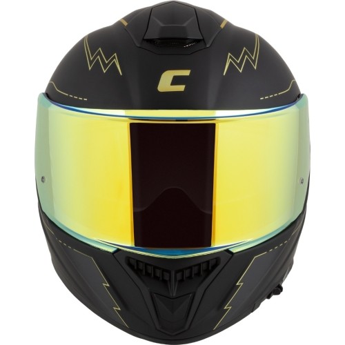 Motorcycle Helmet Cassida Integral GT 2.1 Flash Matte Black/Metallic Gold/Dark Gray