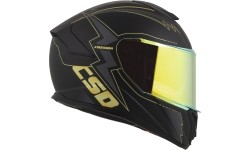 Motorcycle Helmet Cassida Integral GT 2.1 Flash Matte Black/Metallic Gold/Dark Gray